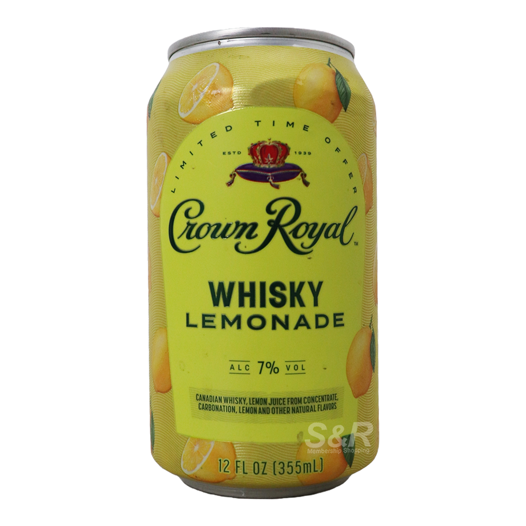 Crown Royal Whisky Lemonade 355mL